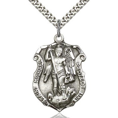 St. Michael the Archangel Pendant – Sterling Silver – St. Paul Street ...