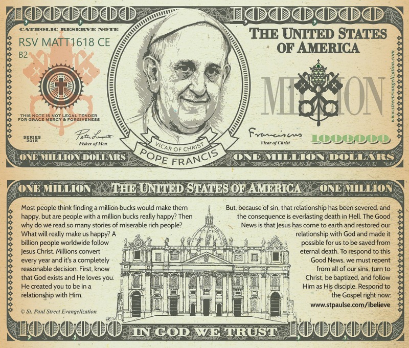 Million Dollar Bill - Gospel Tract for Christians