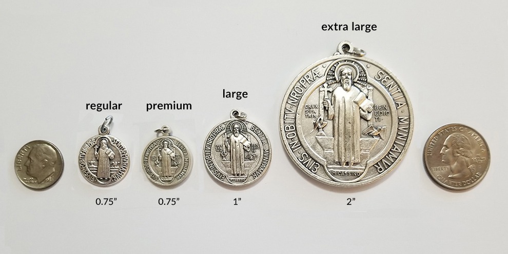 Large 2 inch St. Benedict Medals