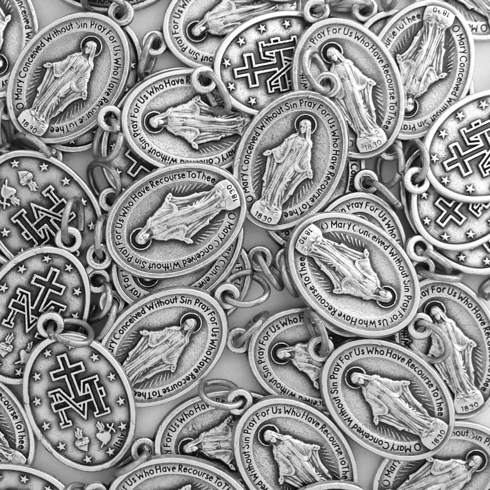 Miraculous medals bulk 1 inch regular standard