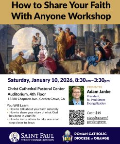 How to Share Your Faith, catholic faith evangelization, spse saint paul street evangelization