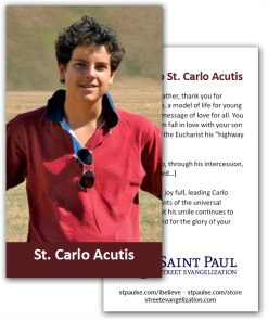Holy Cards - St. Carlo Acutis (100 Pack)